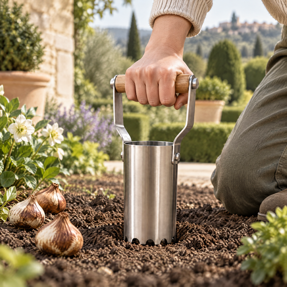Valtherin™ Stainless Steel Bulb Planter