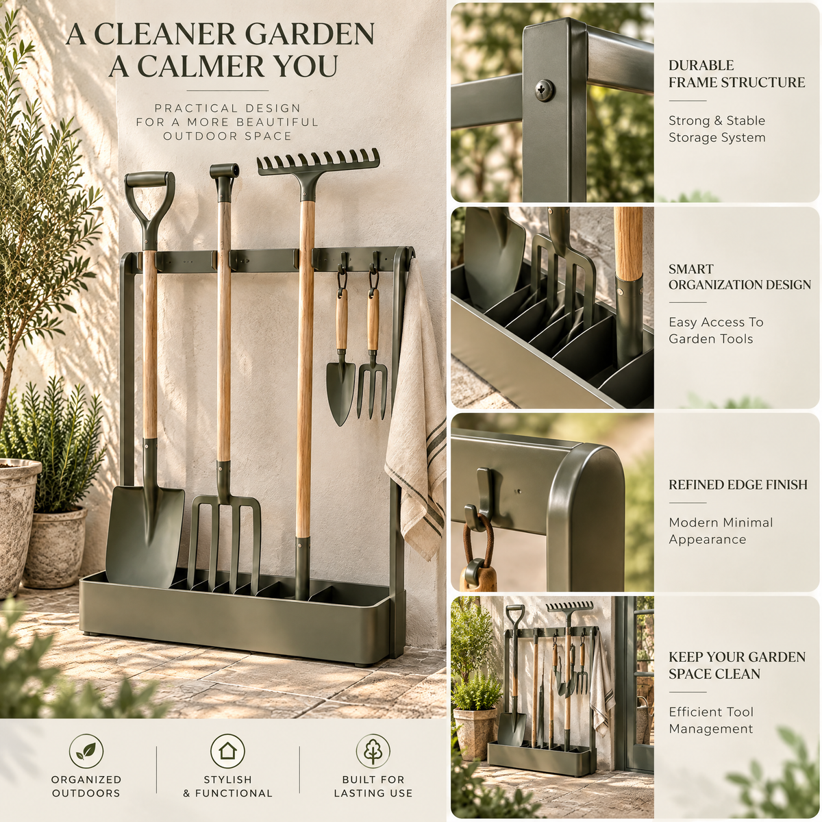 Valtherin™ Garden Tool Storage Rack